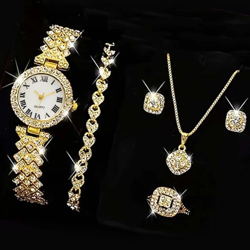Luxury Watch Display Case - 6 Buah/Set Jam Tangan Wanita Berlian
