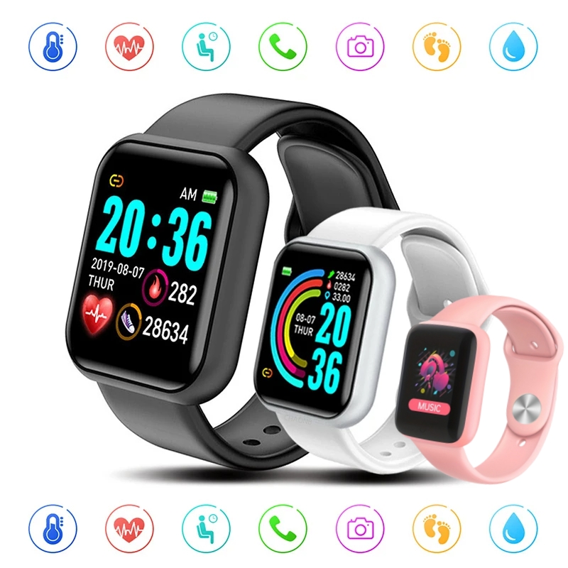 Open Heart Watch - Jam tangan pintar olahraga Bluetooth, gelang