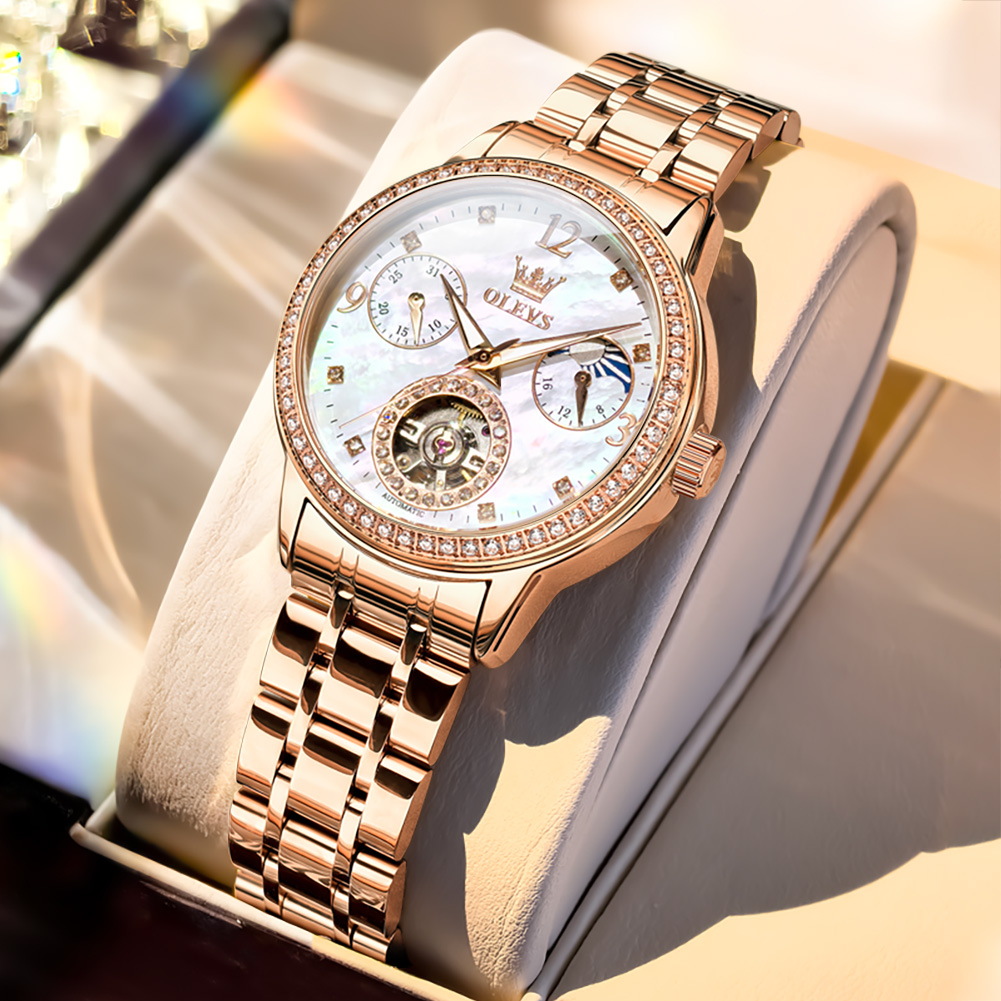 Luxury Watch And Bracelet - OLEVS Jam Tangan Wanita Jam Tangan