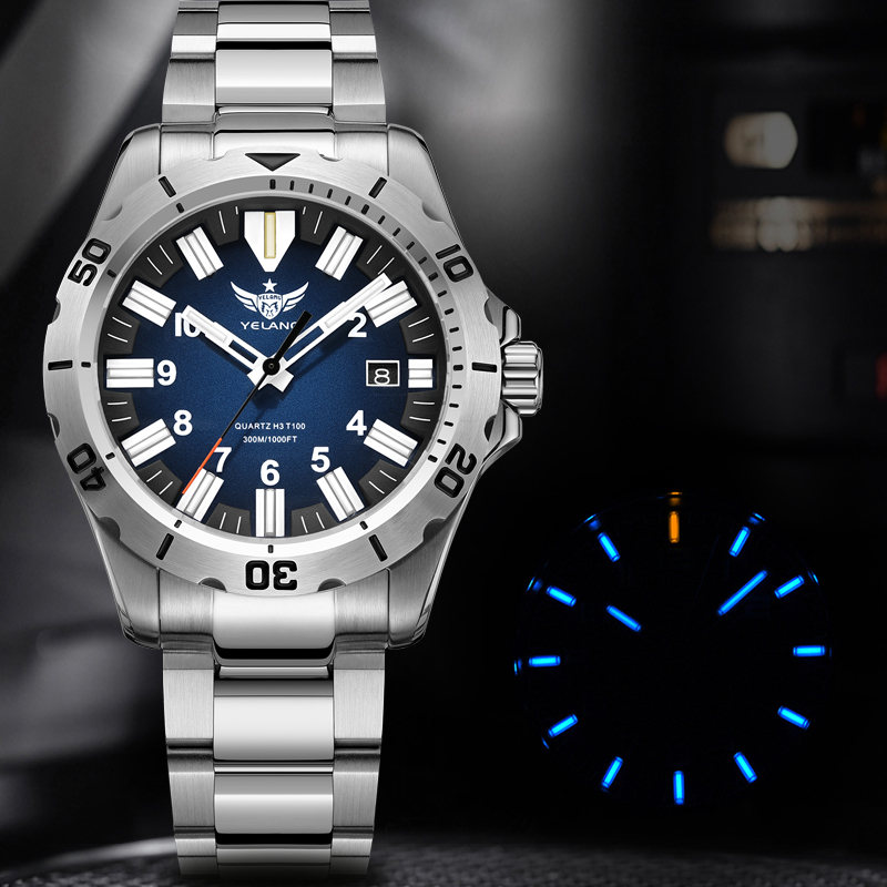 Diver Watch 300M - YELANG V1036 42Mm Jam Tangan Kuarsa