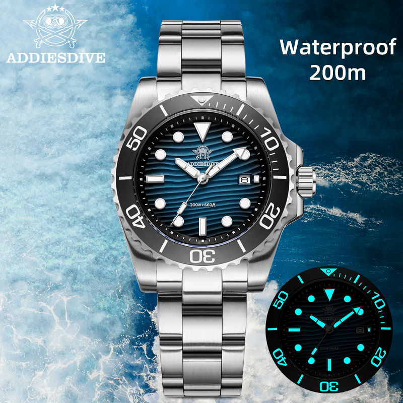 Luxury Watch And Bracelet - ADDIESDIVE Jam Tangan Kuarsa Pria 2115