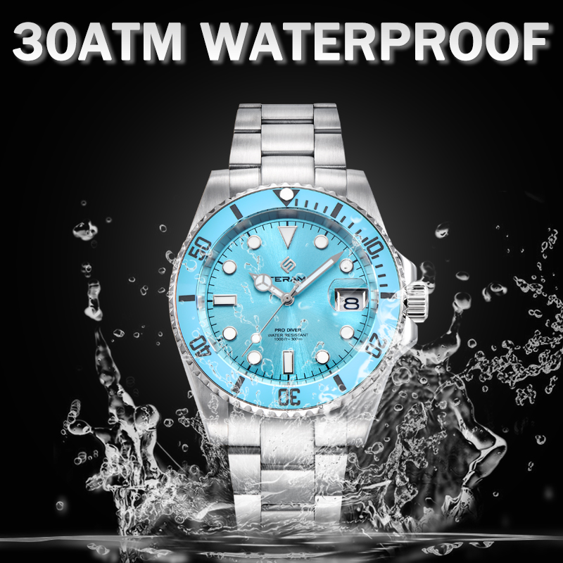 LIGE Jam Tangan Pria Bermerek  - Diver Watch 300M ulasan dan harga