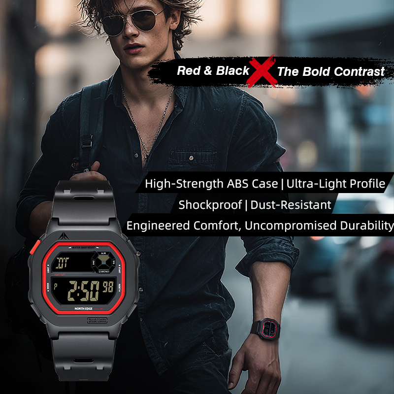 NORTH EDGE X1 Jam Tangan Digit - Diver Watch 300M ulasan dan harga