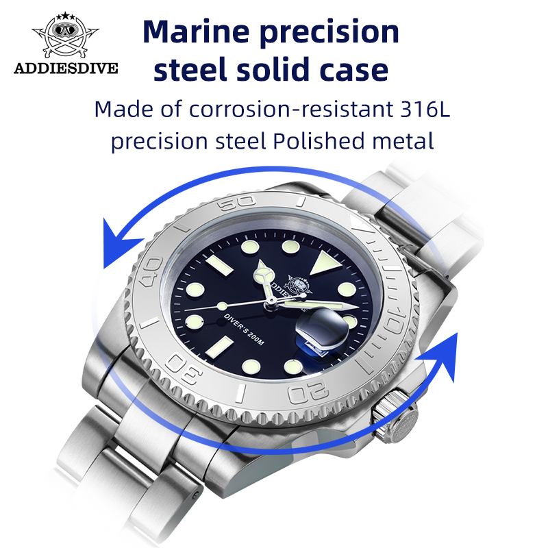 ADDIESIDVE jam tangan Stainles - Diver Watch 300M ulasan dan harga