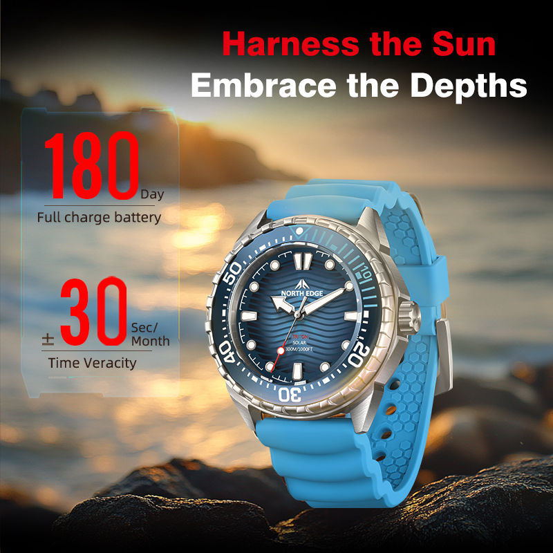NORTH EDGE 2026 Jam Tangan Sel - Diver Watch 300M ulasan dan harga