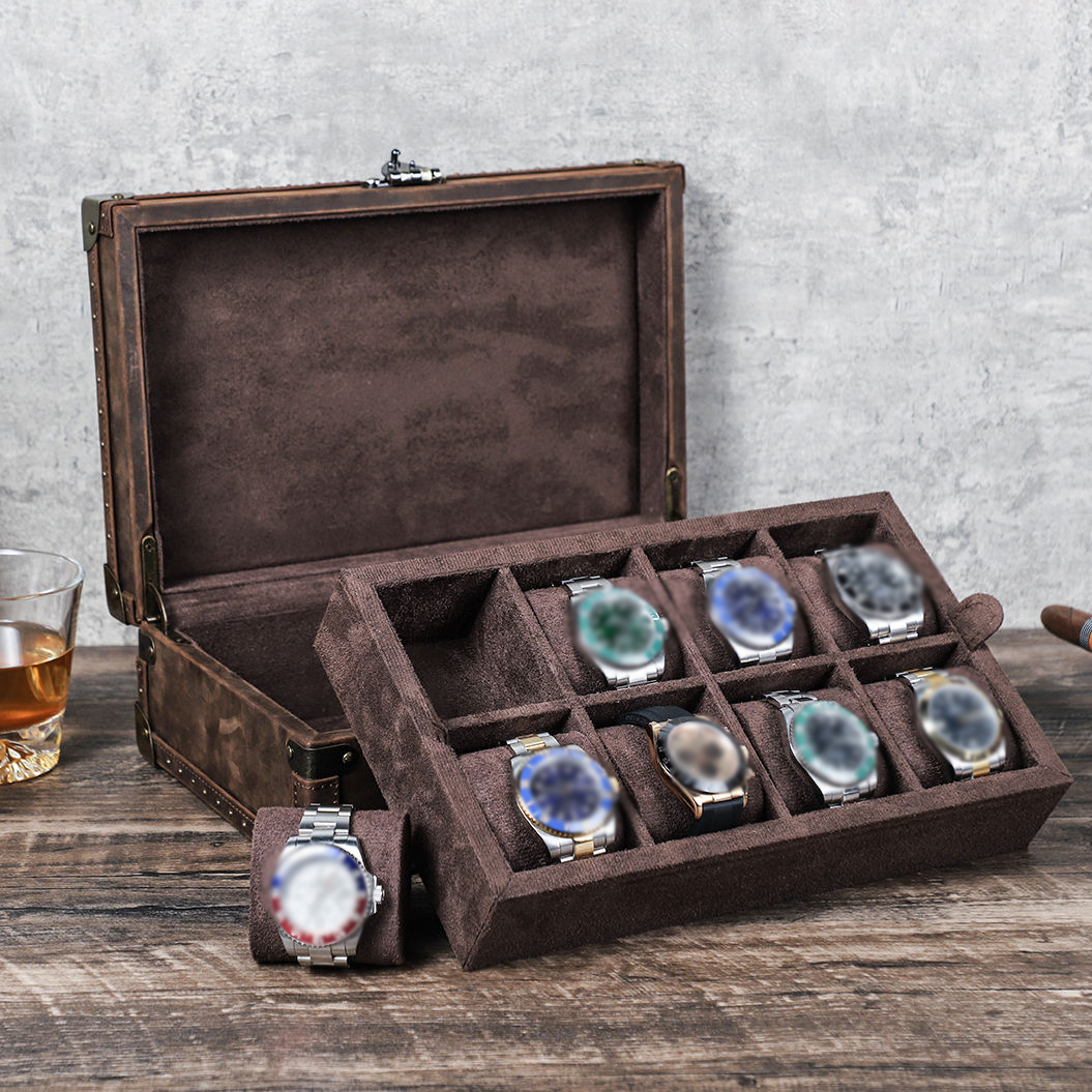 Kotak Jam Tangan Kulit Custom  - Luxury Watch Travel Case ulasan dan harga