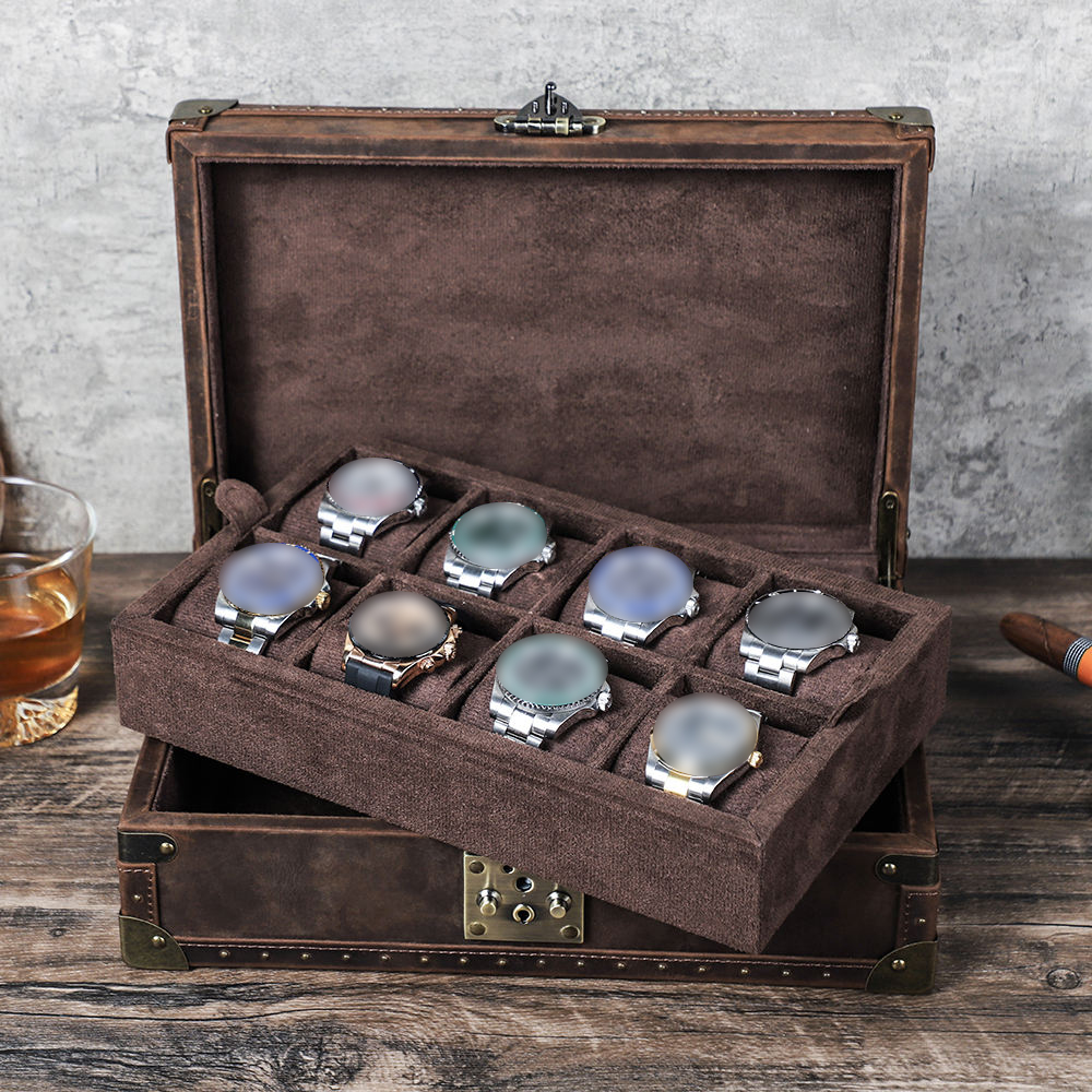 Kotak Jam Tangan Kulit Custom  - Luxury Watch Travel Case ulasan dan harga