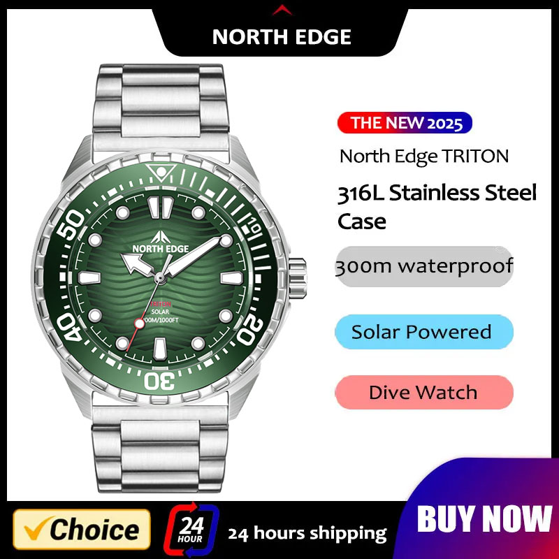 Jam Tangan Selam Tenaga Surya  - Diver Watch 300M ulasan dan harga