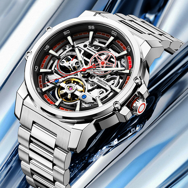 Jam Tangan Pria ABORNI 9039 De - Open Heart Watch ulasan dan harga