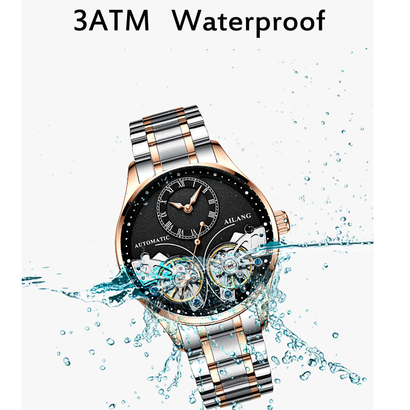 AILANG jam tangan mekanis otom - Open Heart Watch ulasan dan harga