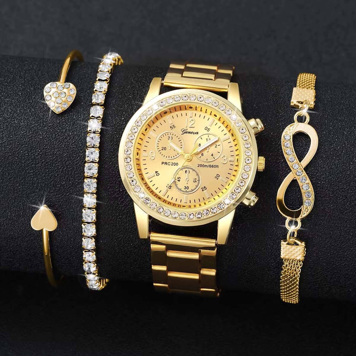 4 Buah/Set Jam Tangan Wanita B - Luxury Watch Display Case ulasan dan harga