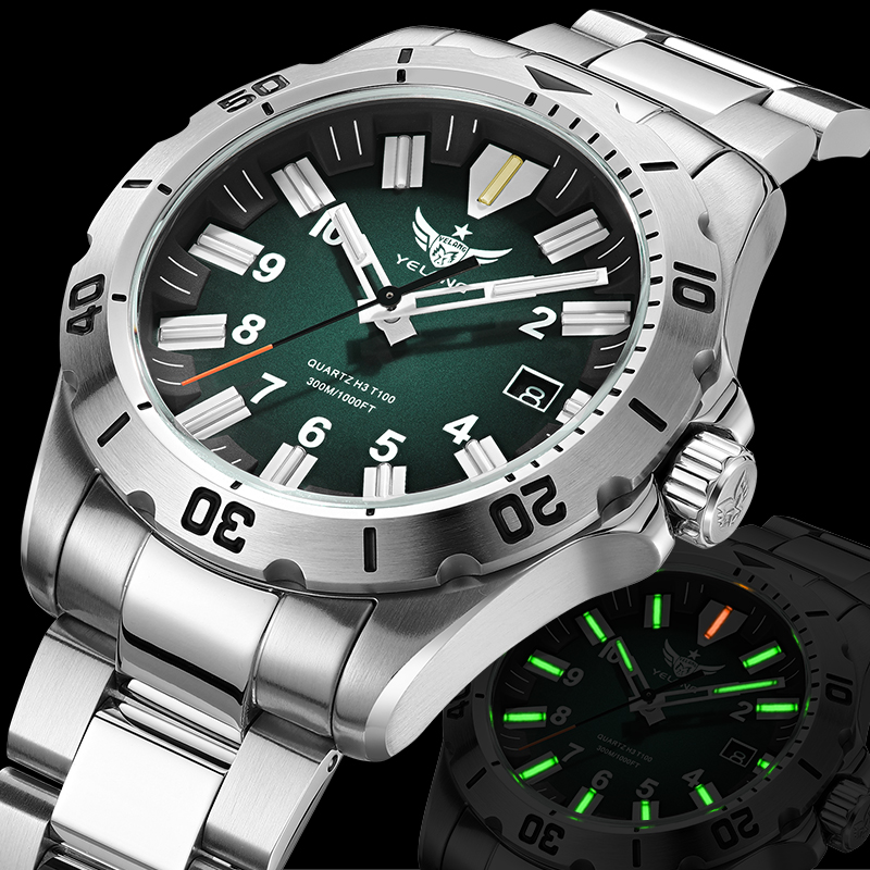 YELANG V1036S Jam Tangan Kuars - Diver Watch 300M ulasan dan harga