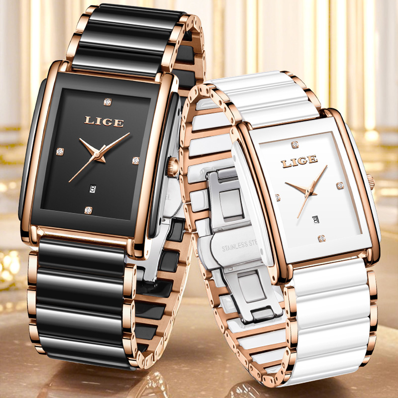 LIGE Jam Tangan Wanita Elegan  - Luxury Watch Display Case ulasan dan harga
