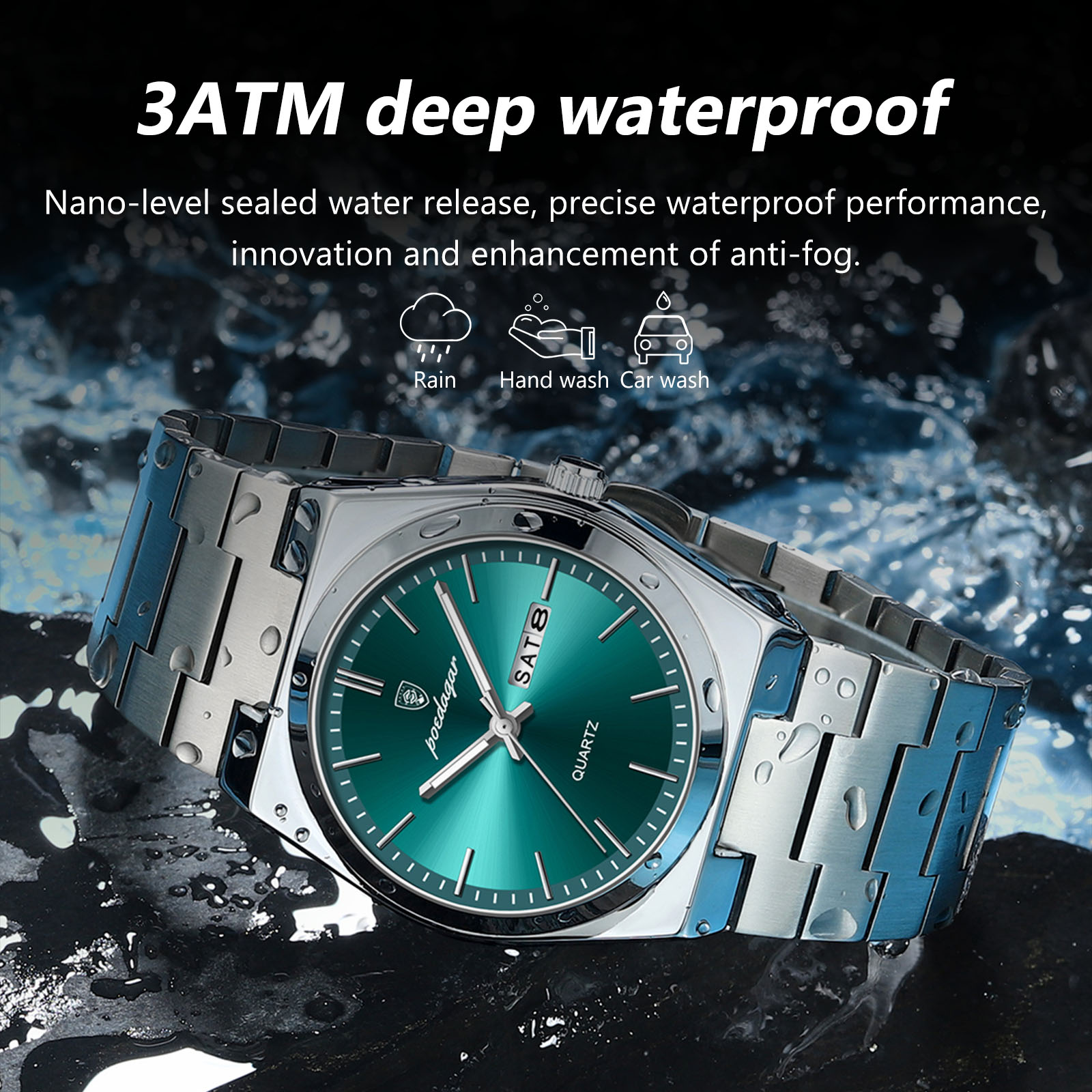 POEDAGAR Jam Tangan Kuarsa Pri - Luxury Watch Display Case ulasan dan harga