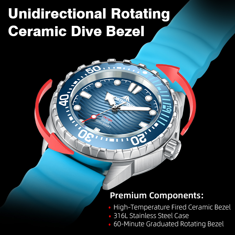 NORTH EDGE 2025 Jam Tangan Men - Diver Watch 300M ulasan dan harga